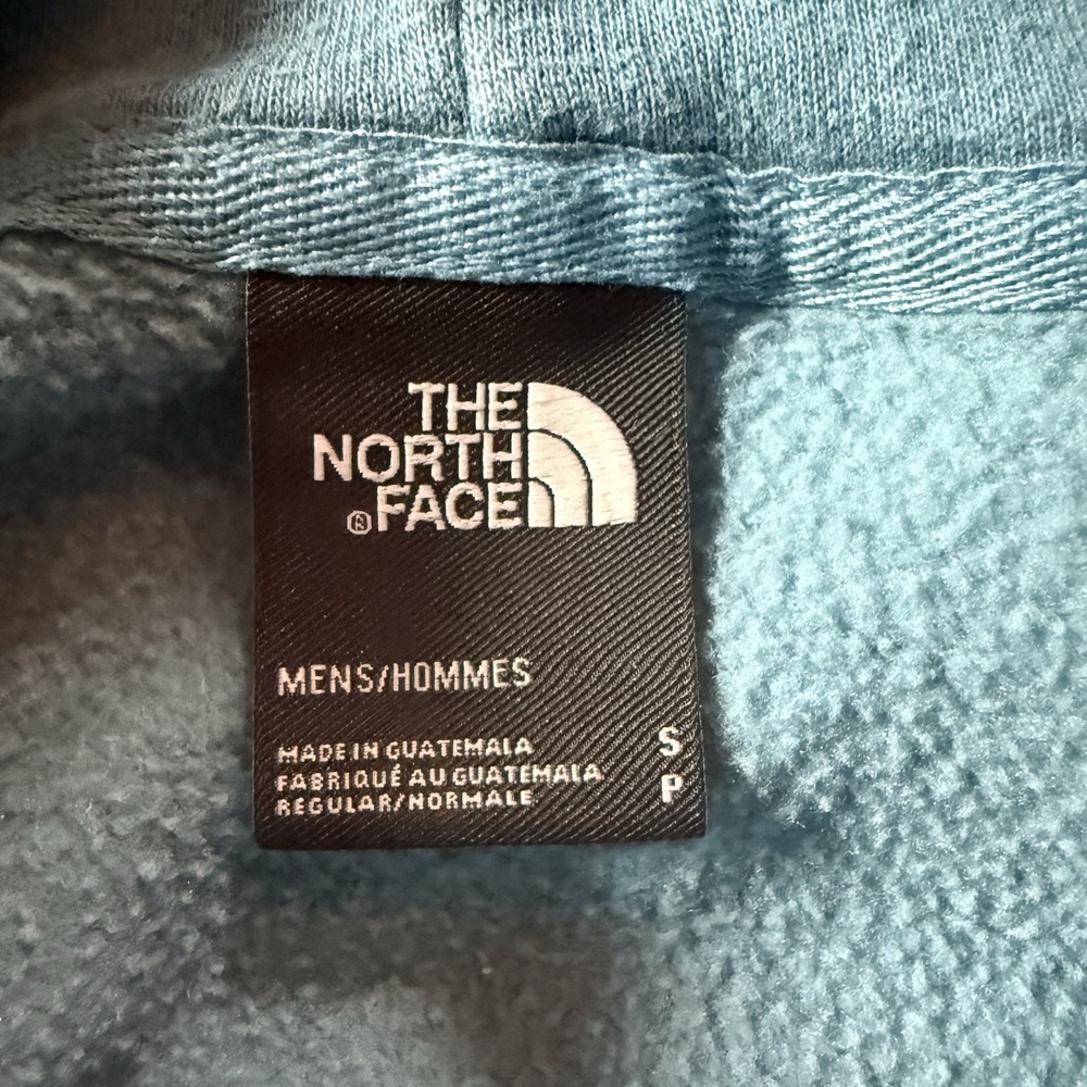 The North Face Hoodie Men's S Blue Pullover Sweatshirt Logo Graphic Cotton Blend - Picture 3 of 14
